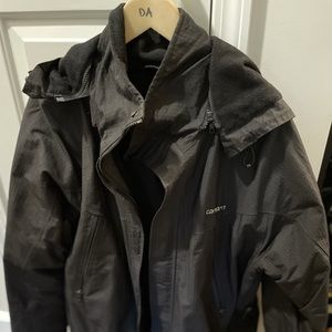Men’s Black Carhartt Rain Coat